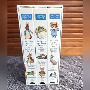 1993 Beatrix Potter The World of Peter Rabbit and Friends Box Set Of 3 VHS Tapes